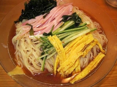 「大盛り冷し中華　520円」@めん◯の写真