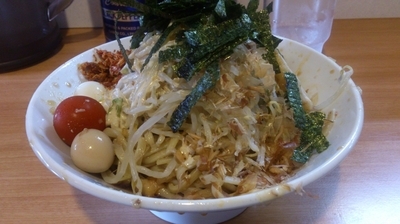 「【期間限定】冷やし中華(カラメ・海老辛)」@豚星。の写真