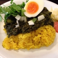 ほうれん草のキーマカレー