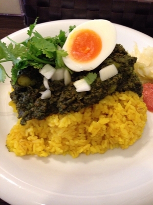 「ほうれん草のキーマカレー」@cafe 般°若の写真