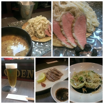 「[限定]鴨つけ麺+水餃子+小江戸黒豚のグリル」@柳麺 呉田-goden-の写真