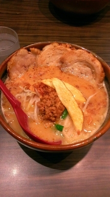 「北海道味噌漬け炙りチャーシュー麺￥980＋税」@麺場 田所商店 松戸六高台店の写真