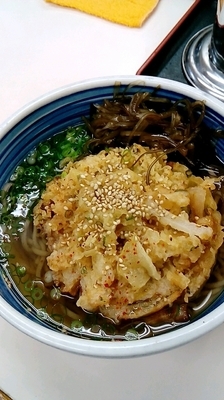 「かき揚げそば」@白河そばの写真