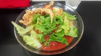 「限定　冷やしトマト麺」@自家製麺SHINの写真