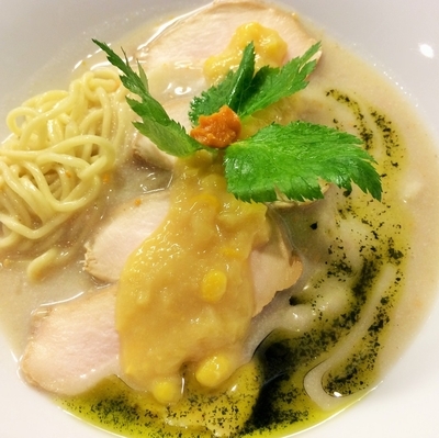 「雲丹の冷製〜初夏のかおり〜1200円」@らー麺屋 バリバリジョニーの写真