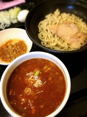「旨・辛つけ麺（小）¥800」@つけ麺 どでんの写真