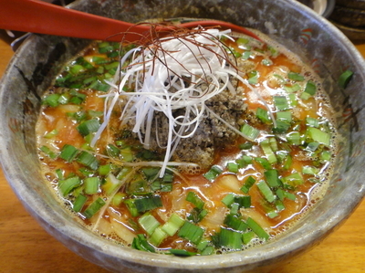 「【気まぐれ限定】煮干し薫るタンタンメン・３辛」@豚骨らーめん れんの写真