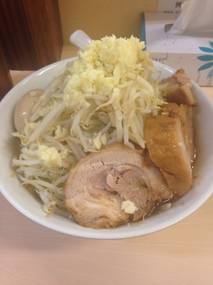 「ラーメン 味玉 (ニンニク)」@自家製ラーメン 大者の写真