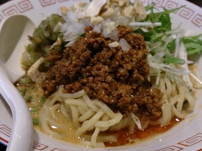 「気まぐれ(汁なし担々麺)」@中華そば 飯村製作所の写真