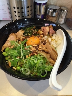 「鴨油辛汁無麺 限定」@麺屋 扇 SENの写真