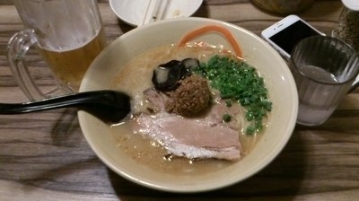 「とんこつ（魚味）_800円」@琉球島豚 麺屋なりよしの写真