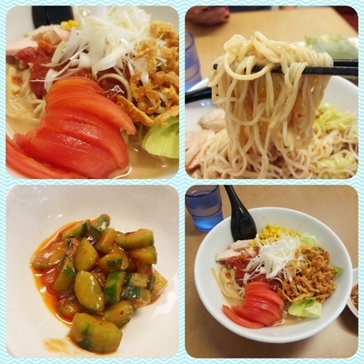 「【期間限定】ゴマとトマトとの冷やし麺」@打立て自家製麺 ラーメンKの写真