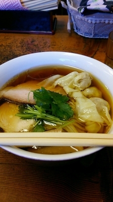 「醤油ワンタン（900円）」@飯田商店 湯河原本店の写真