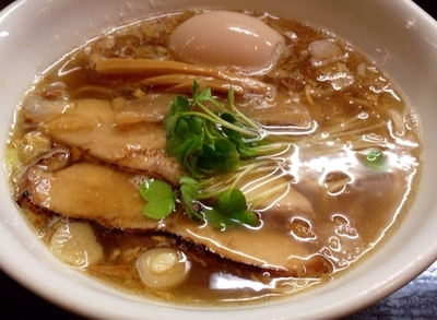 「目黒のさんま節らーめん　780円　味玉100円」@づゅる麺 池田の写真