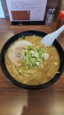 「味噌ラーメン730円(ギタギタ)」@こってりらーめん なりたけ 津田沼店の写真