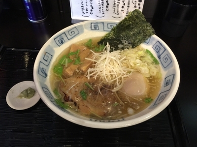 「アゴサンマ塩➕味玉」@龍のひげ 常陸大宮店の写真