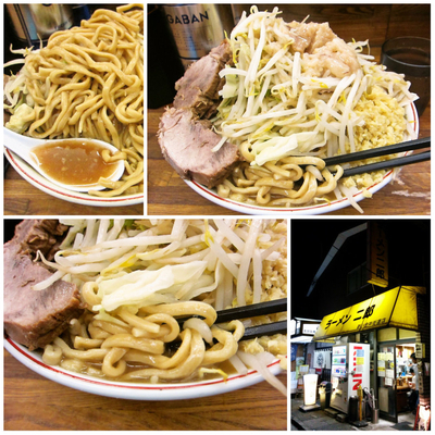 「大ラーメン+生姜+山椒（野菜/ニンニク/アブラ）880円」@ラーメン二郎 新小金井街道店の写真