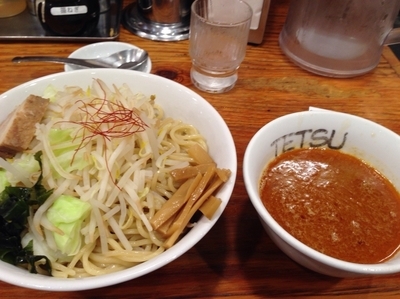 「限定海老味噌つけ麺(辛い)特盛」@つけめんTETSU さいたま特別版の写真