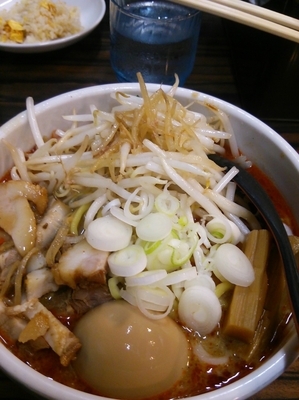 「あえ麺＋ライス」@味噌麺処 花道庵の写真