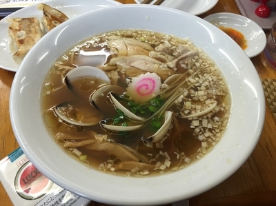 「追いはまぐり中華そば（醤油）」@麺酒処 ふくろうの写真