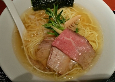 「[期間限定]鶏煮干塩SOBA　850円」@銀座 篝 ラゾーナ川崎プラザ店の写真