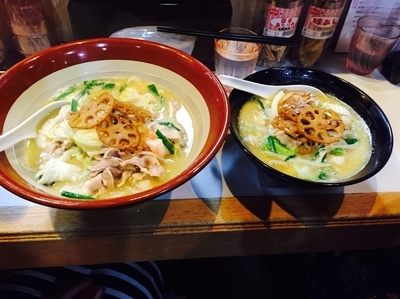 「（限定）しょっつる海鮮ちゃんぽん¥830＋日替わり丼¥300」@麺屋 扇 SENの写真