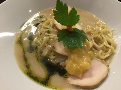 「雲丹の冷製〜初夏の香り〜（1200円）」@らー麺屋 バリバリジョニーの写真