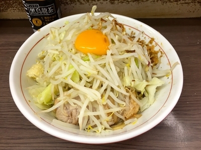 「小ラーメン・汁なし・ニンニク」@ラーメン二郎 横浜関内店の写真