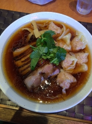 「チャーシューワンタンメン1150円」@柴崎亭の写真