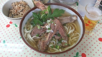 「ソーキそば_600円」@高良食堂の写真