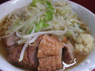 「ぶた5枚入 小ラーメン　７５０円」@ラーメン二郎 環七一之江店の写真