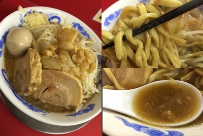 「豚玉ラーメン(ニンニク･アブラ)￥900」@ジャンクガレッジ 坂戸塚越店の写真
