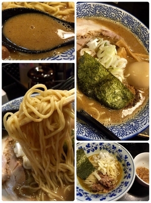 「濃厚狼煙らーめん大(大盛り分を和え玉)￥880」@狼煙 〜NOROSHI〜の写真