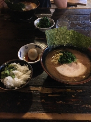 「ラーメン味玉並硬め濃いめ」@介一家 成瀬店の写真