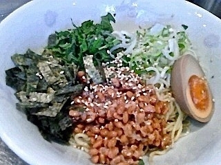 「冷やし隠玉納豆麺 (￥650)」@さんじの写真