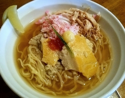 「【限定】冷製蟹茶碗蒸しラーメン （150719）」@はりけんラーメンの写真