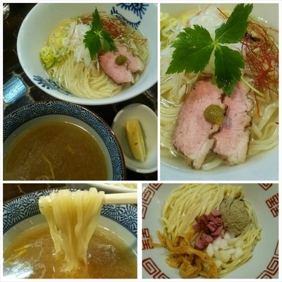 「【限定】淡麗鴨つけ蕎麦＋冷し煮干油蕎麦 （150719）」@特級鶏蕎麦 龍介の写真