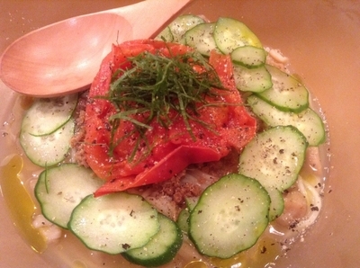 「あさり冷しそば」@鶏ポタラーメン THANK お茶の水の写真