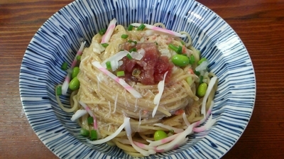 「【限定】カニ餡の冷麺900円」@良温(Ra-on)の写真