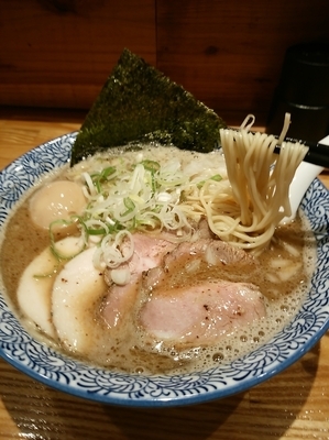 「特製Ａ煮干し鶏白湯ソバ1,000円」@SOUP NOODLE 青雲の志の写真