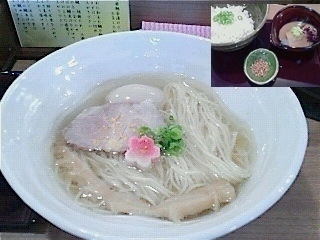「鯛塩そば＋味玉 & 本格胡麻鯛茶漬け(小)」@鯛塩そば 灯花 本店の写真