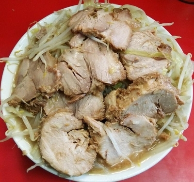 「ぶたダブルラーメン：800円」@ラーメン二郎 三田本店の写真