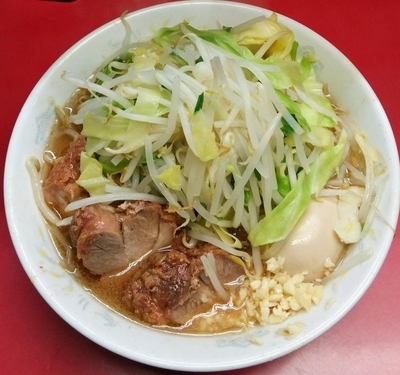 「ぶた２枚入小ラーメン：650円」@ラーメン二郎 環七一之江店の写真