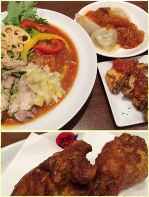 「塩レモン&カマンベール仕立てのバジチキトマト冷麺」@太陽のトマト麺 Next 新宿ミロードの写真