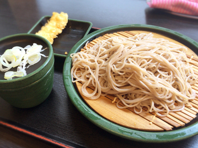 「もりそば(320円)＋いか天(100円)」@ゆで太郎 東池袋春日通り店の写真