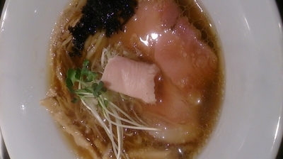 「あさり出汁地鶏そば(醤油味平打ち麺)」@麺や 虎徹の写真