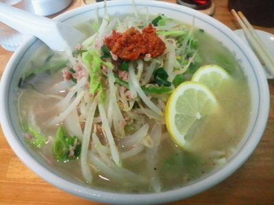 「レモン入りピリカラ塩ら～めん 850円」@ら～めん石狩の写真