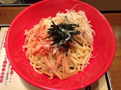 「海老油そば （大盛同額、880円）」@東京名物油そば専門店 油や 大手町店の写真