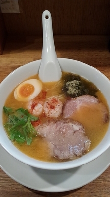 「えびそば800円」@らーめん寺子屋 麺座まねきの写真