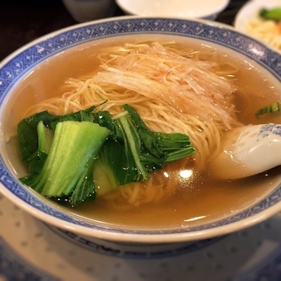 「ネギ汁ソバ(650円)」@広東料理 順徳の写真